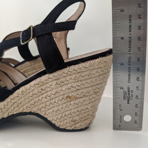 Black Chelsea Crew Hanna wedge Sandle size 9 - Picture 6 of 7